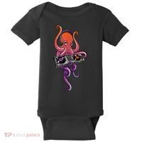 Octopus DJ Electronic Music Techno Rave Party Baby Bodysuit thumb 0