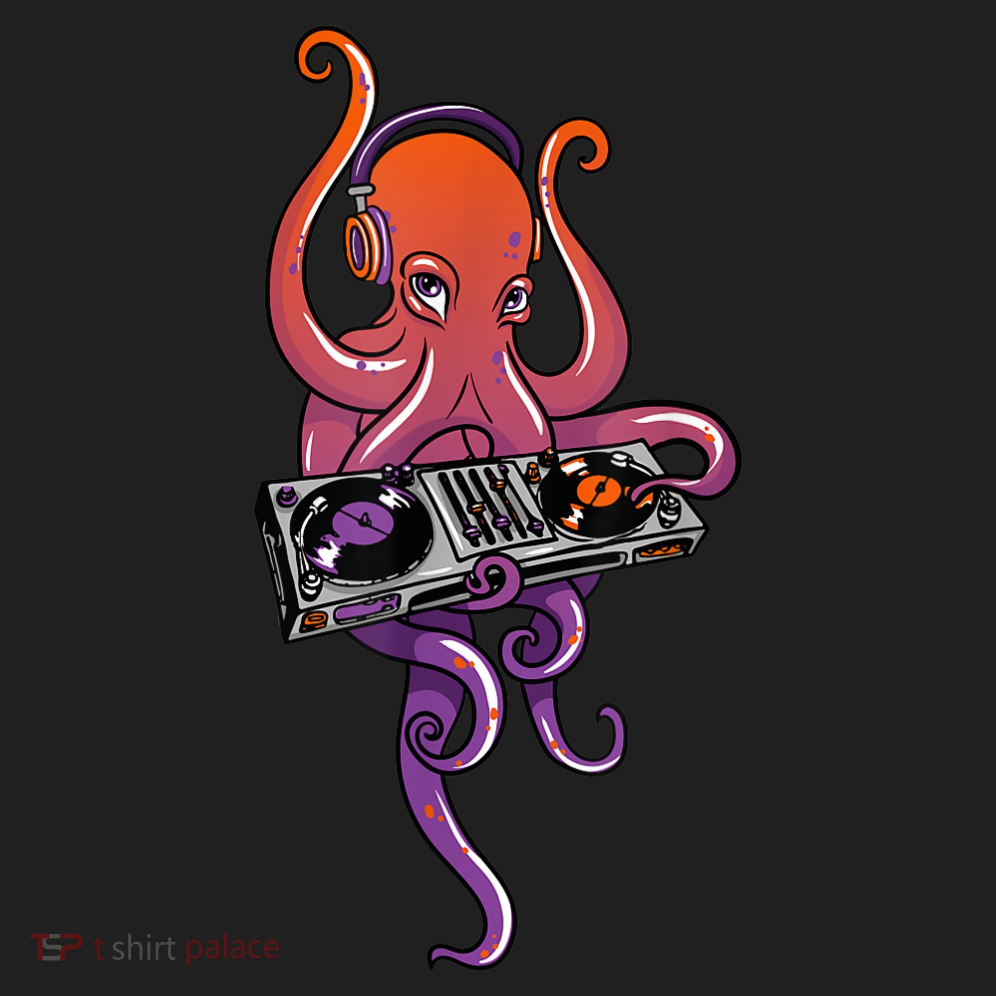 Octopus DJ Electronic Music Techno Rave Party Golf Towel