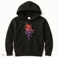 Octopus DJ Electronic Music Techno Rave Party Kids Hoodie thumb 0
