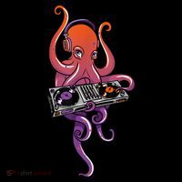 Octopus DJ Electronic Music Techno Rave Party Kids Long Sleeve Shirt thumb 2
