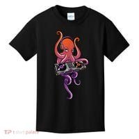 Octopus DJ Electronic Music Techno Rave Party Kids T-Shirt thumb 0