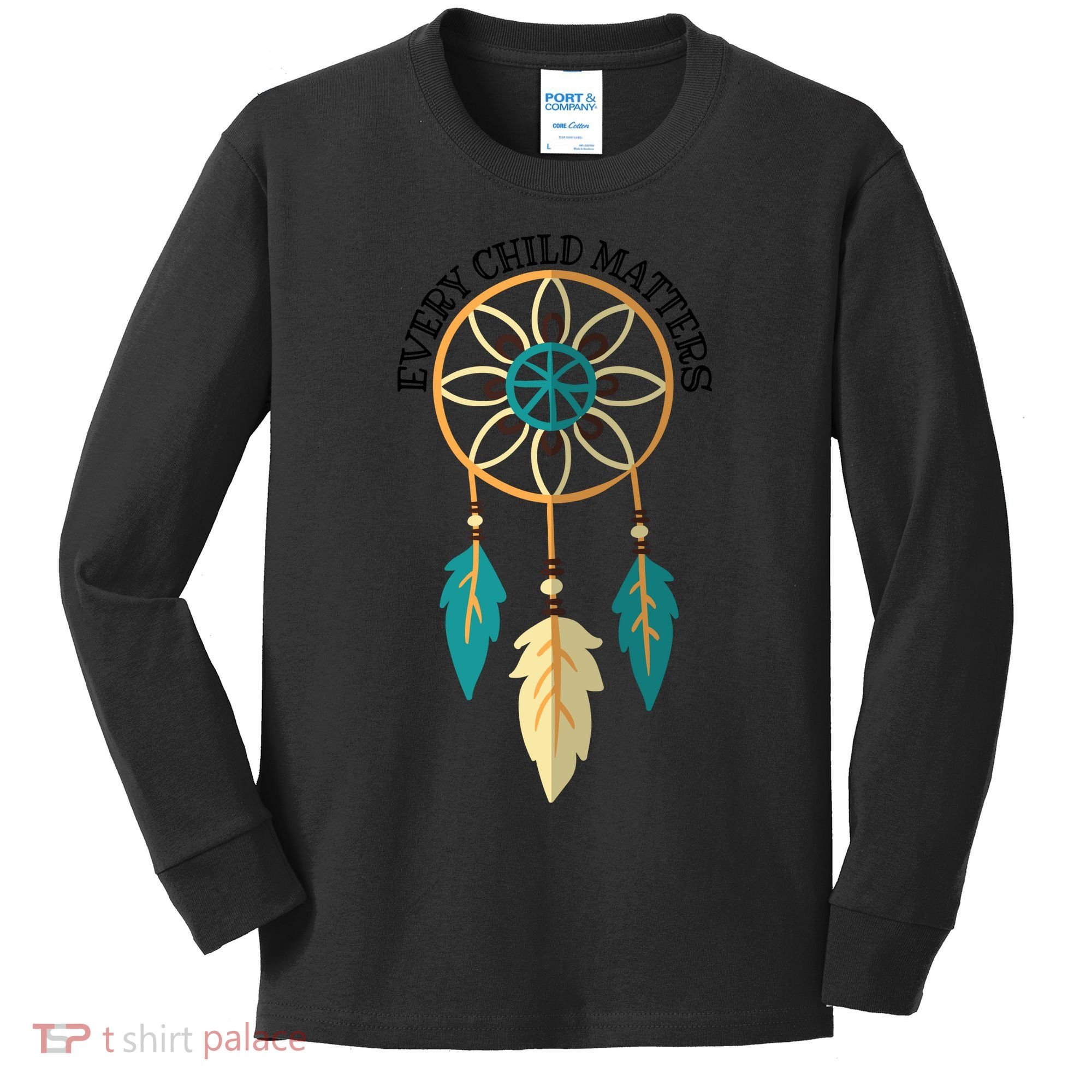 Orange Day Every Child Matters Spirit Of Reconciliation Kids Long Sleeve Shirt