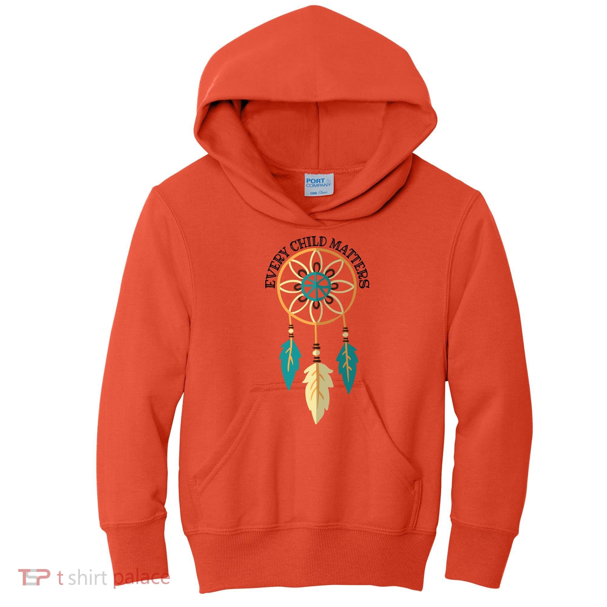 Orange Day Every Child Matters Spirit Of Reconciliation Kids Hoodie