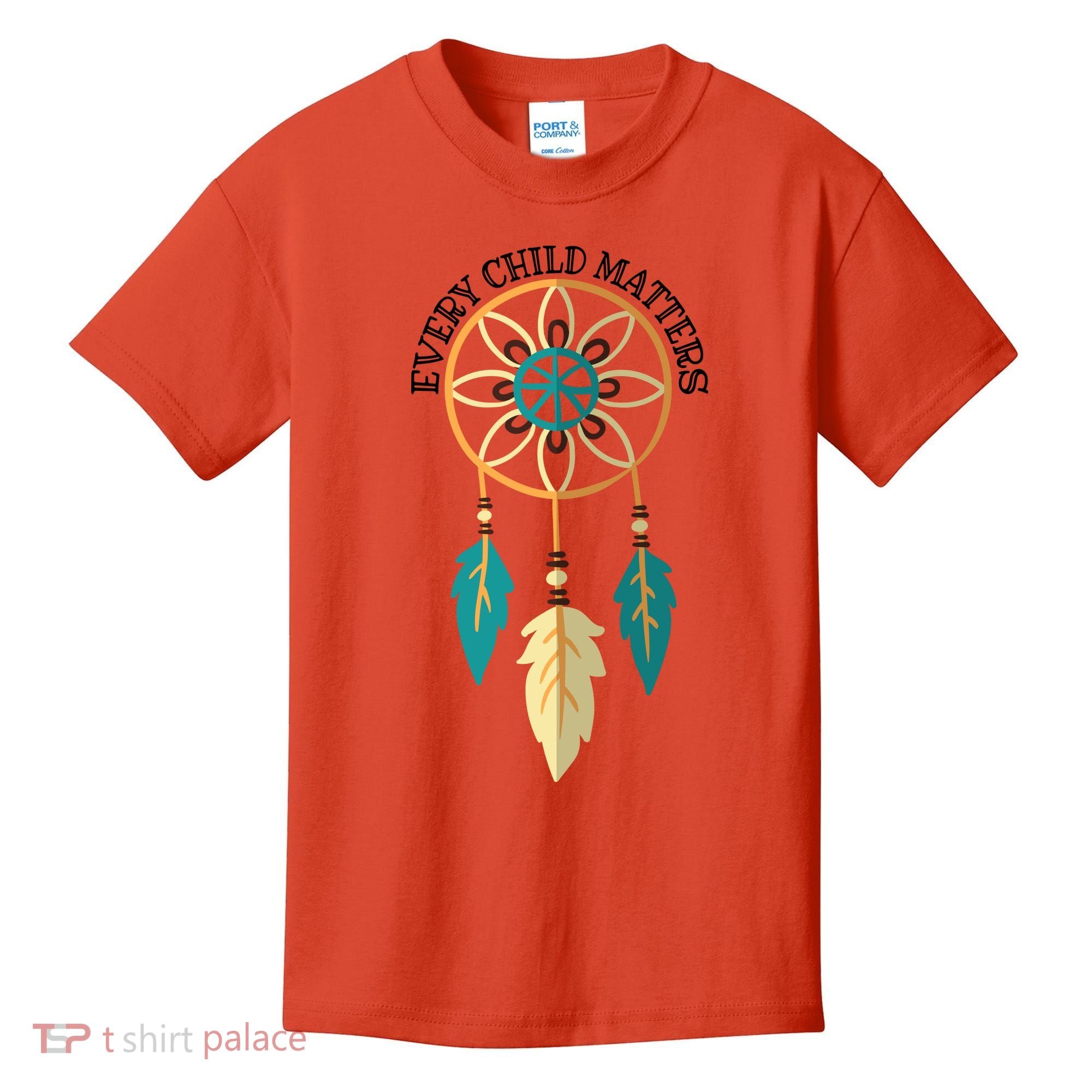 Orange Day Every Child Matters Spirit Of Reconciliation Kids T-Shirt