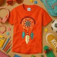 Orange Day Every Child Matters Spirit Of Reconciliation Kids T-Shirt thumb 3