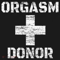 Orgasm Donor Funny Halloween Party Outfit Costume Simple Women's Hoodie thumb 2
