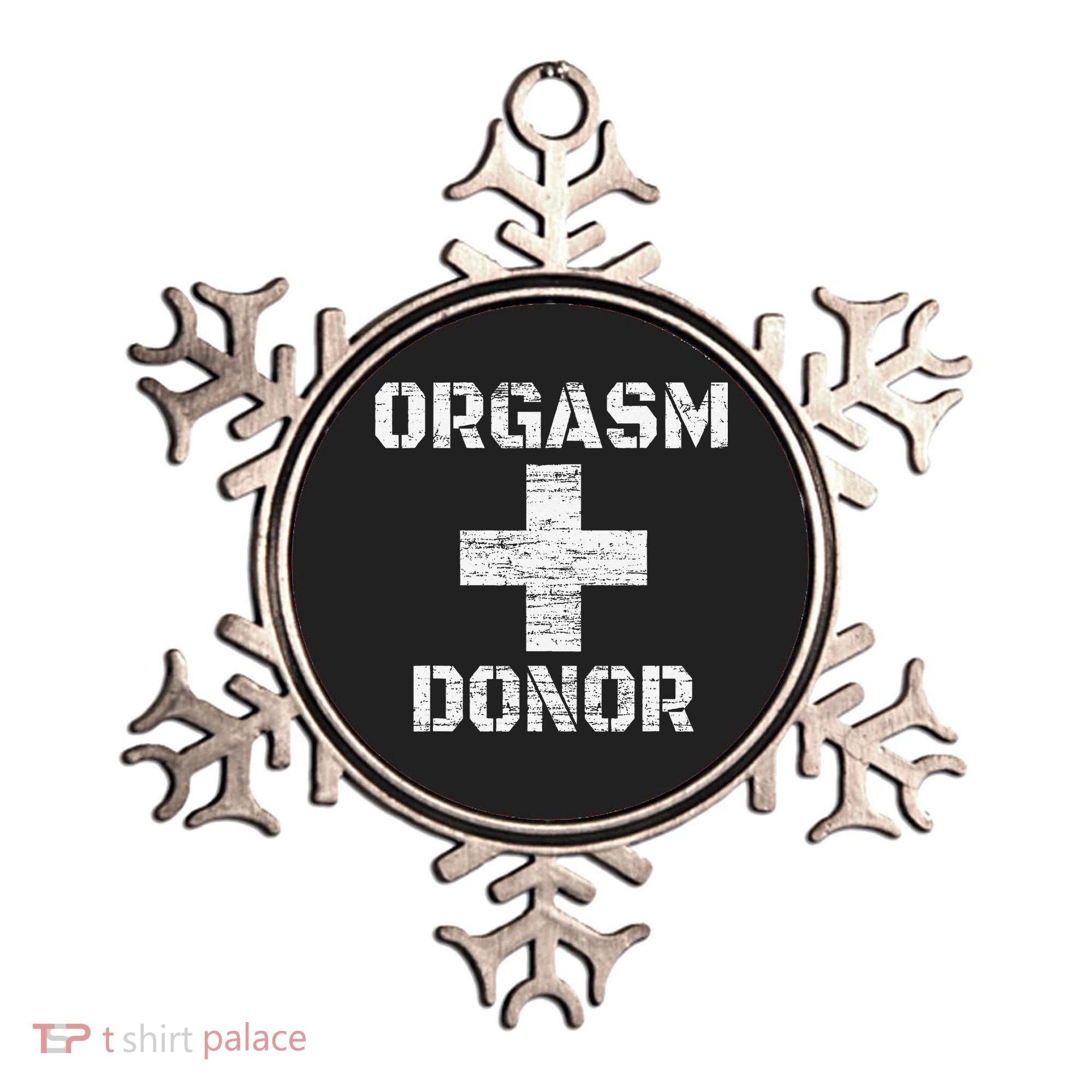 Orgasm Donor Funny Halloween Party Outfit Costume Simple Ornament