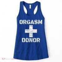 Orgasm Donor Funny Halloween Party Outfit Costume Simple Women's Tank Top thumb 0