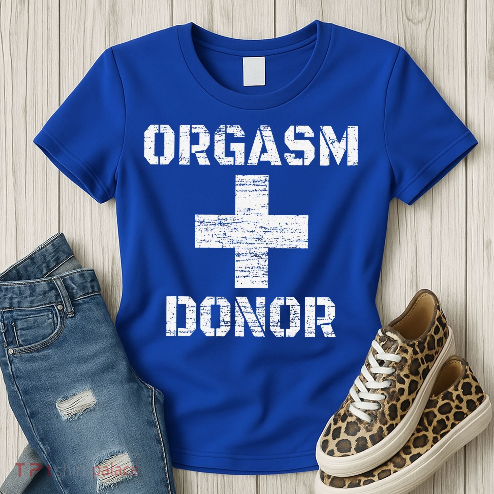 Orgasm Donor Funny Halloween Party Outfit Costume Simple Women's T-Shirt