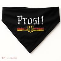 Oktoberfest Drinking German Flag Prost USA-Made Doggie Bandana thumb 0
