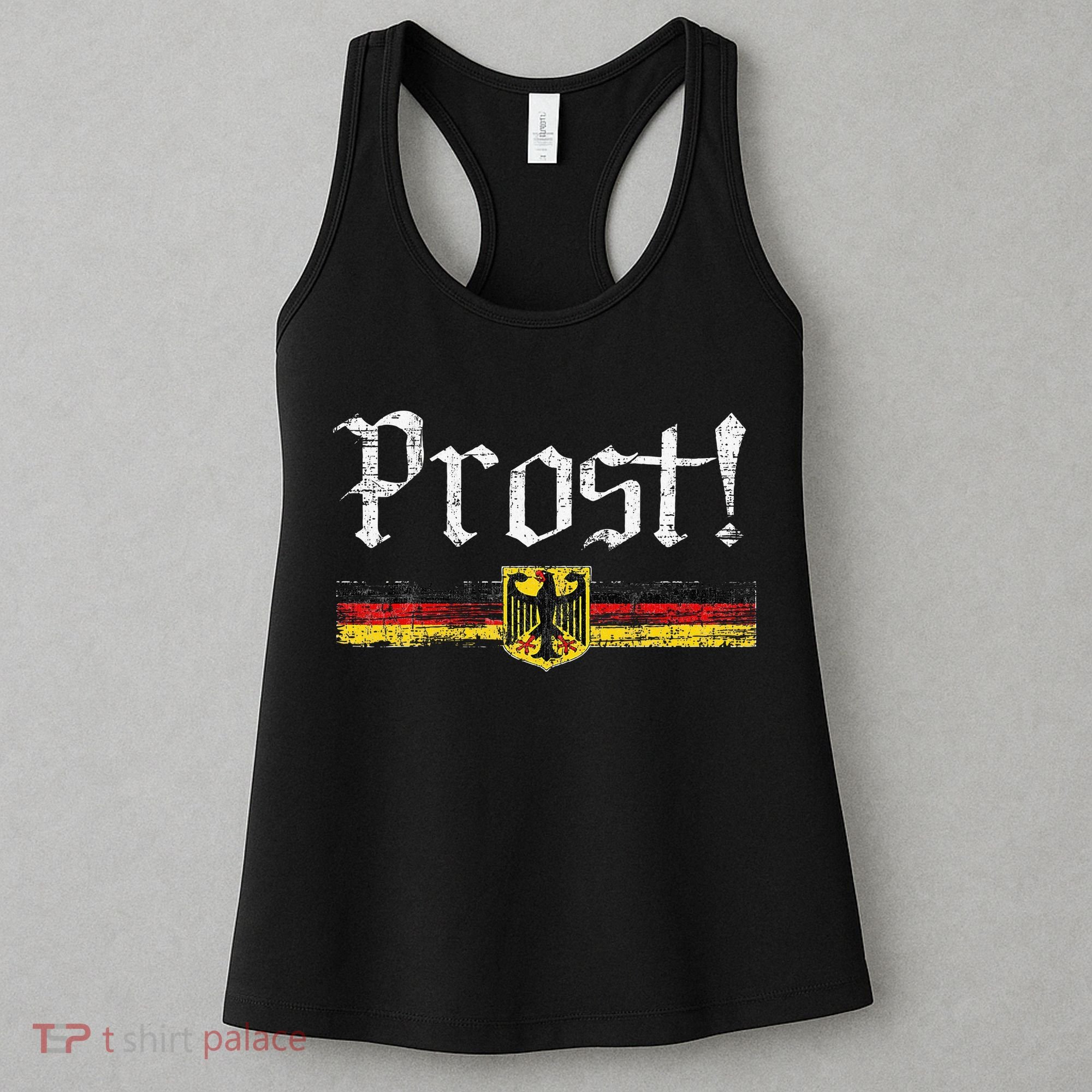 Oktoberfest Drinking German Flag Prost Women's Tank Top