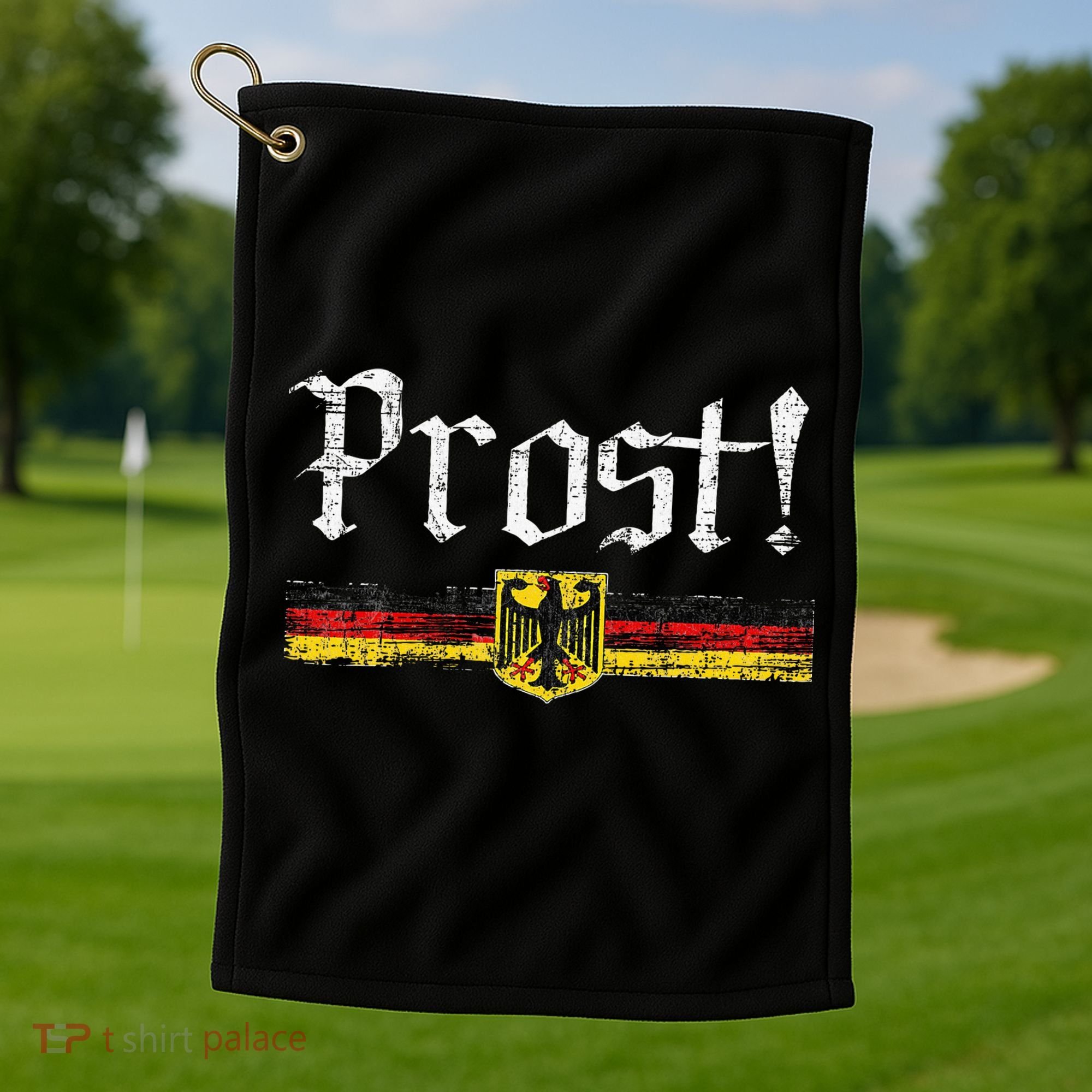 Oktoberfest Drinking German Flag Prost Golf Towel