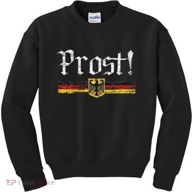 Oktoberfest Drinking German Flag Prost Kids Sweatshirt