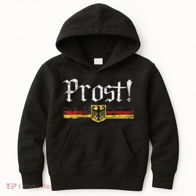 Oktoberfest Drinking German Flag Prost Kids Hoodie