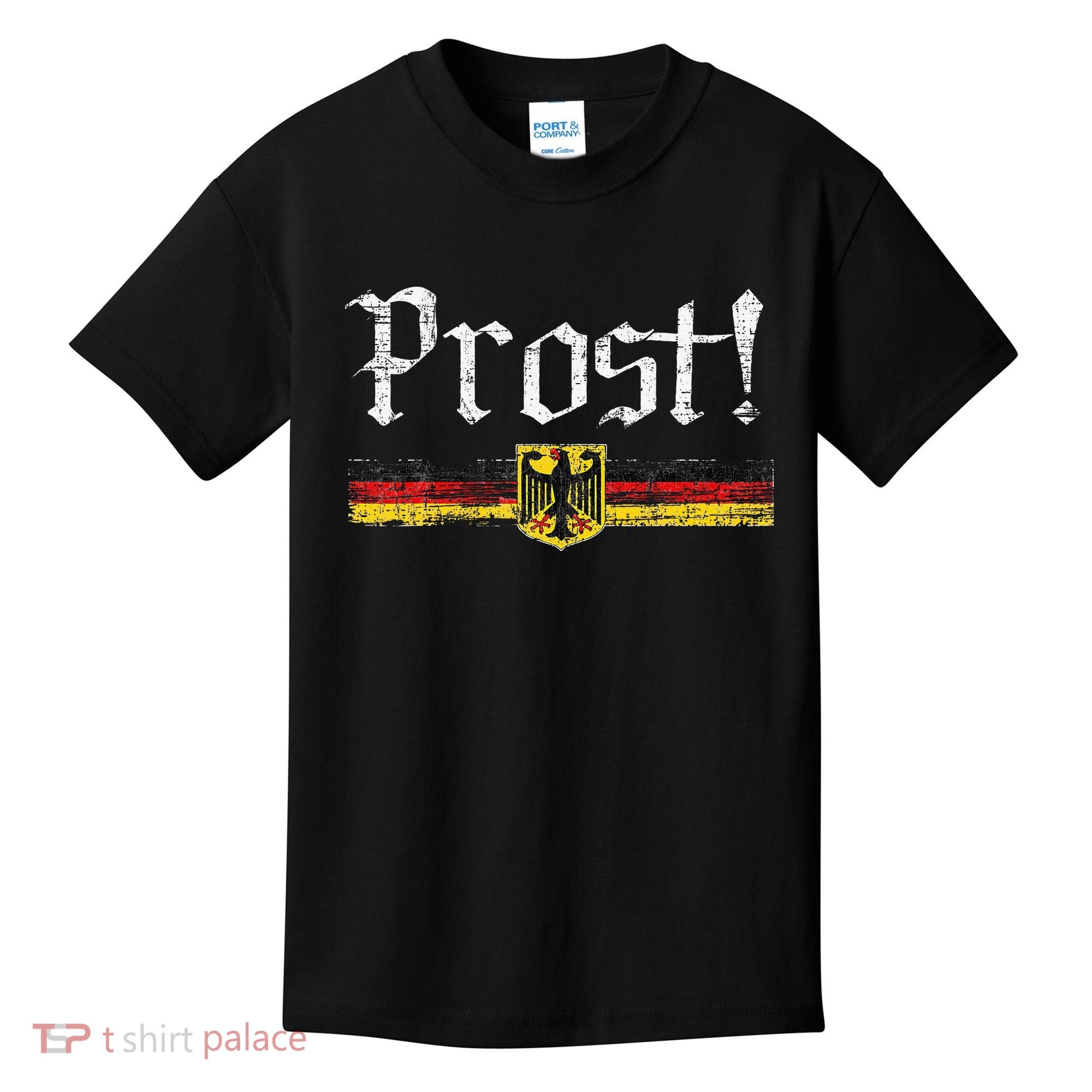 Oktoberfest Drinking German Flag Prost Kids T-Shirt