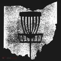 Ohio Disc Golf State With Basket Distressed Graphic Pajama Set thumb 2