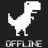 Offline Dinosaur Game Women's Sweatshirt thumb 2