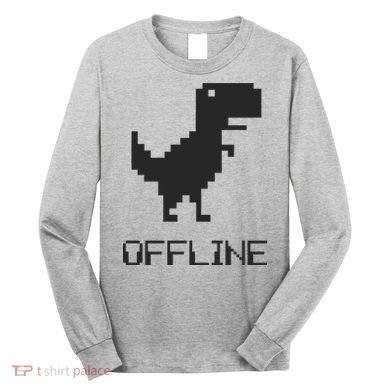 Offline Dinosaur Game Long Sleeve Shirt