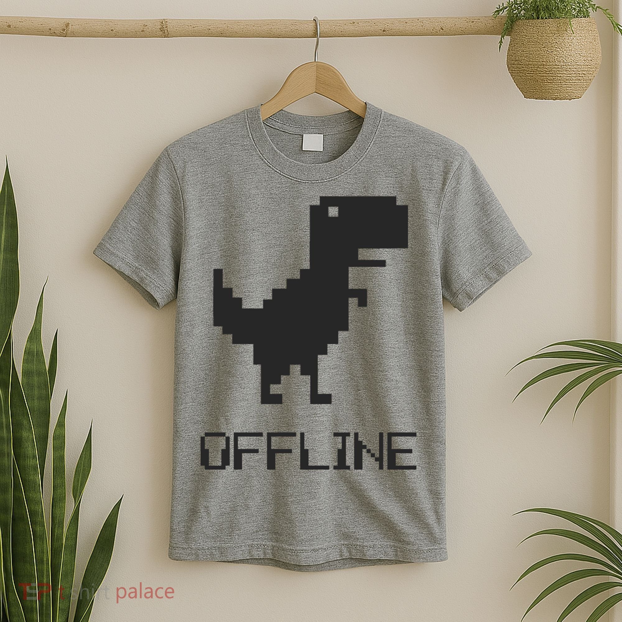 Offline Dinosaur Game T-Shirt