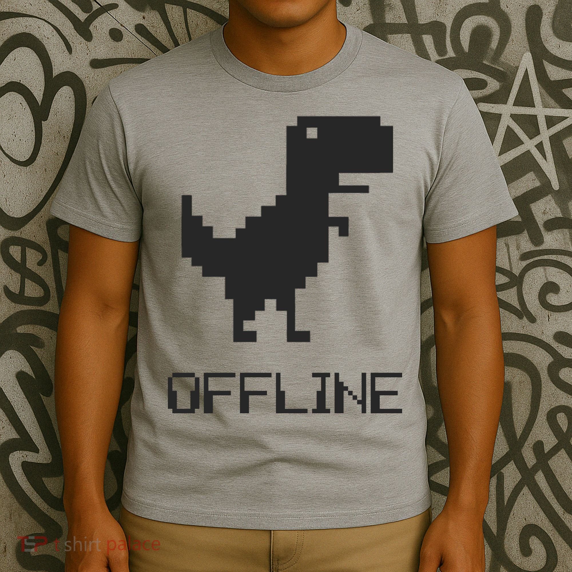 Offline Dinosaur Game T-Shirt