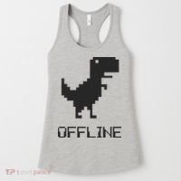 Offline Dinosaur Game Women's Tank Top thumb 0