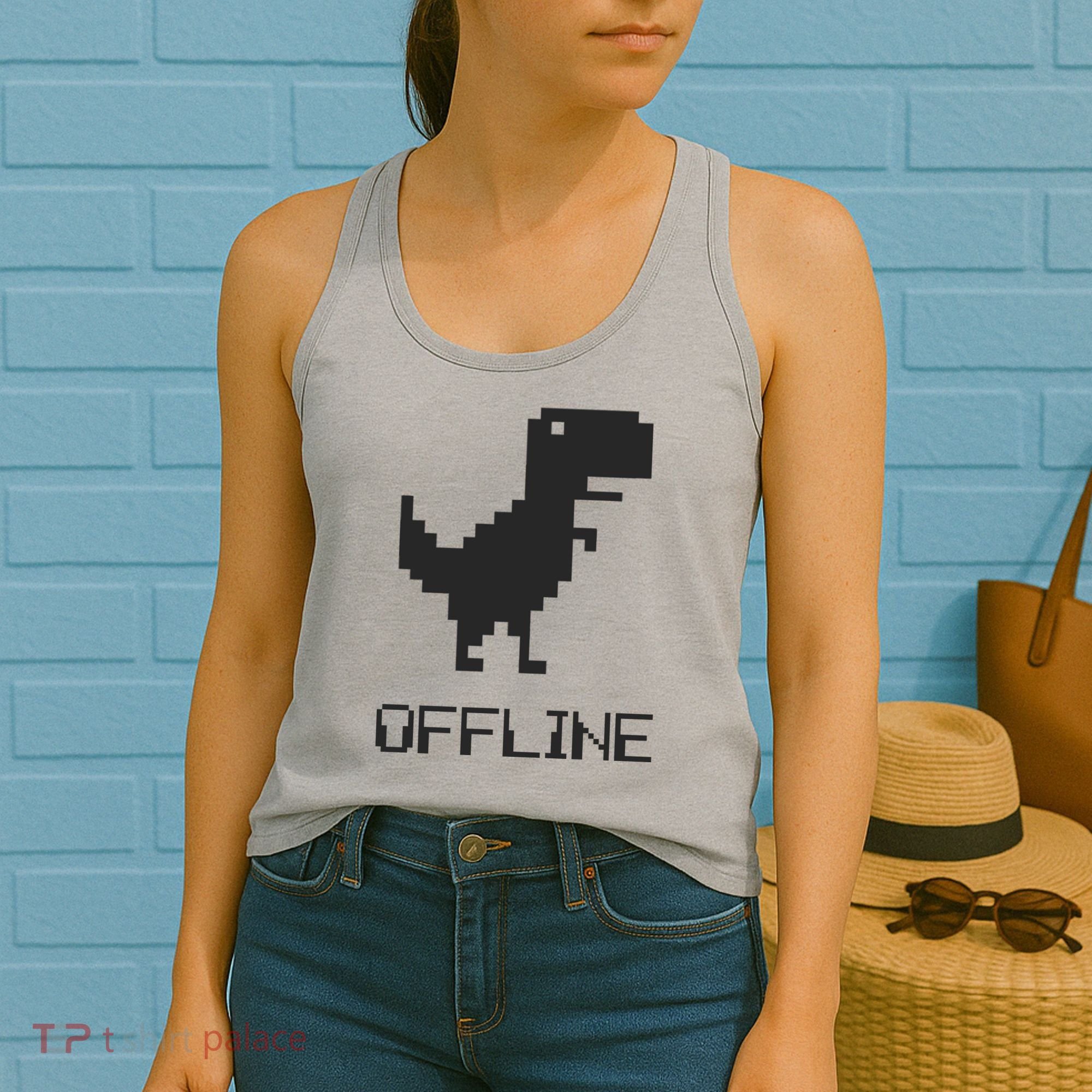 Offline Dinosaur Game Women's Tank Top
