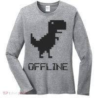 Offline Dinosaur Game Women's Long Sleeve Shirt thumb 0