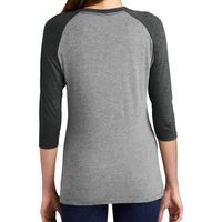 Offline Dinosaur Game Women's Tri-Blend 3/4-Sleeve Raglan Shirt thumb 3