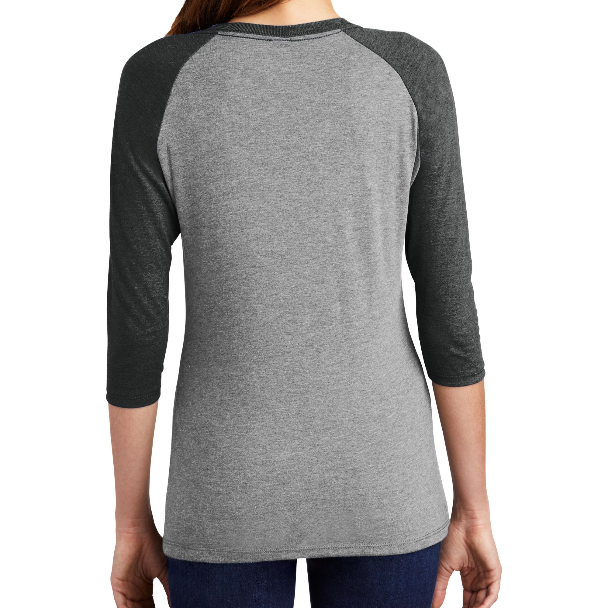 Offline Dinosaur Game Women's Tri-Blend 3/4-Sleeve Raglan Shirt