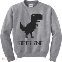 Offline Dinosaur Game Kids Sweatshirt thumb 0