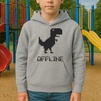 Offline Dinosaur Game Kids Hoodie thumb 2