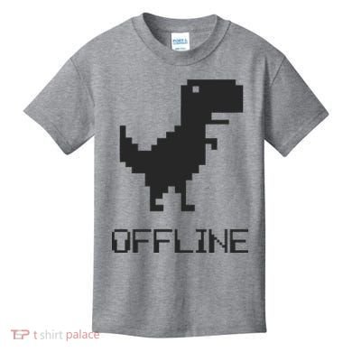 Offline Dinosaur Game Kids T-Shirt