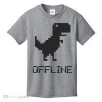 Offline Dinosaur Game Kids T-Shirt thumb 0