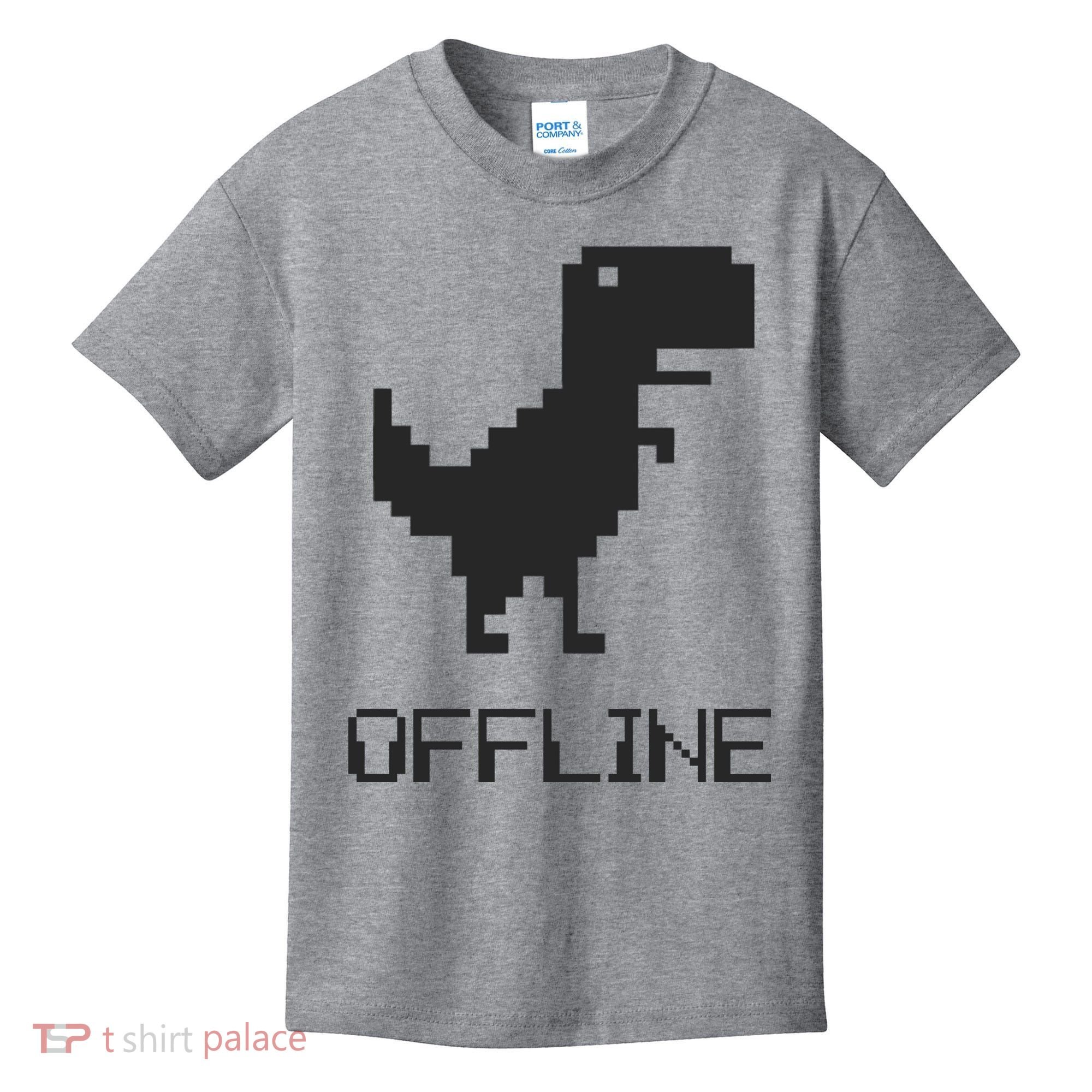 Offline Dinosaur Game Kids T-Shirt