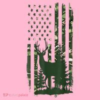 Orange Deer Hunting Gifts Hunters Camo Flag Coaster thumb 2