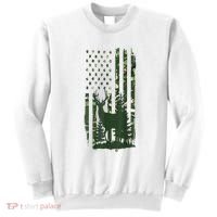 Orange Deer Hunting Gifts Hunters Camo Flag Sweatshirt thumb 0