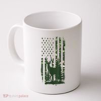 Orange Deer Hunting Gifts Hunters Camo Flag Coffee Mug thumb 0