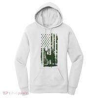 Orange Deer Hunting Gifts Hunters Camo Flag Women's Hoodie thumb 0