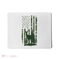Orange Deer Hunting Gifts Hunters Camo Flag Mousepad thumb 0