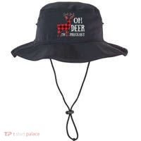 Oh Deer IM Pregnant Xmas Pregnancy Announcement Bucket Hat thumb 0