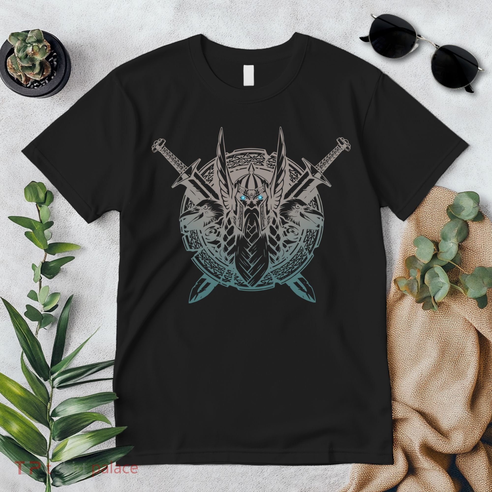 Odin Emblem Norse Mythology Valkyrie Premium T-Shirt