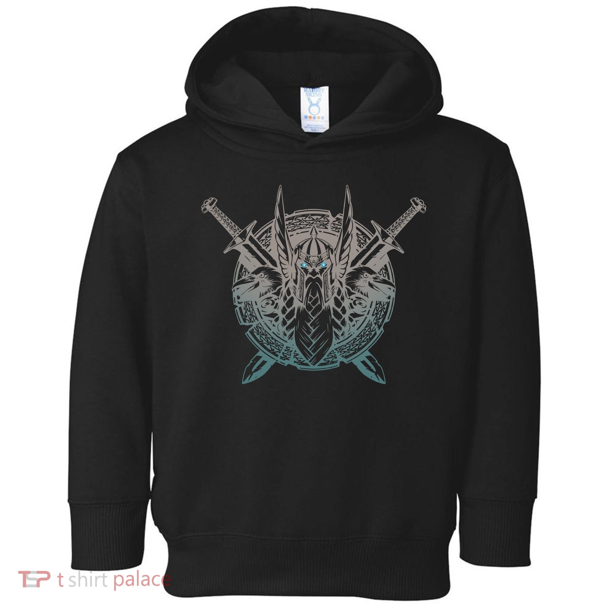 Odin Emblem Norse Mythology Valkyrie Toddler Hoodie