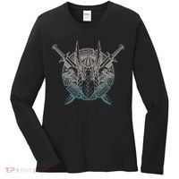 Odin Emblem Norse Mythology Valkyrie Women's Long Sleeve Shirt thumb 0