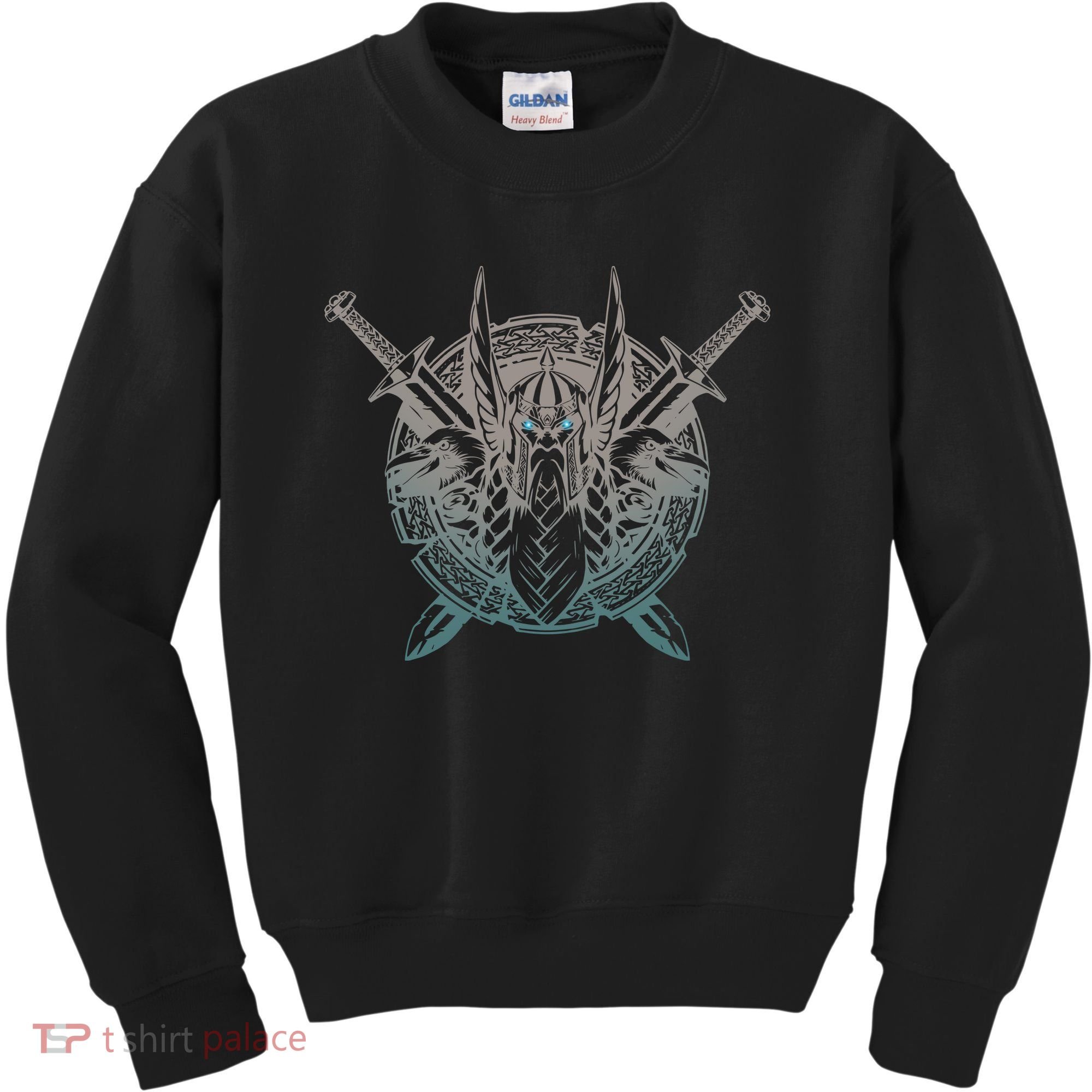 Odin Emblem Norse Mythology Valkyrie Kids Sweatshirt