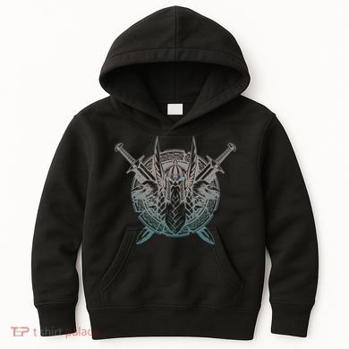 Odin Emblem Norse Mythology Valkyrie Kids Hoodie