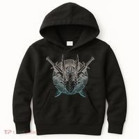Odin Emblem Norse Mythology Valkyrie Kids Hoodie thumb 0