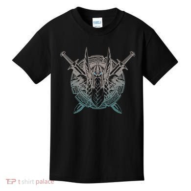 Odin Emblem Norse Mythology Valkyrie Kids T-Shirt