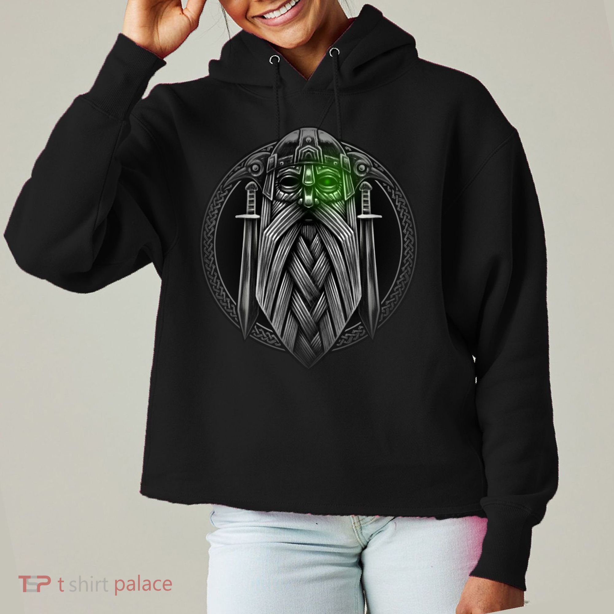 Odins Wrath Ladies Heavyweight Boxy Pullover Hoodie
