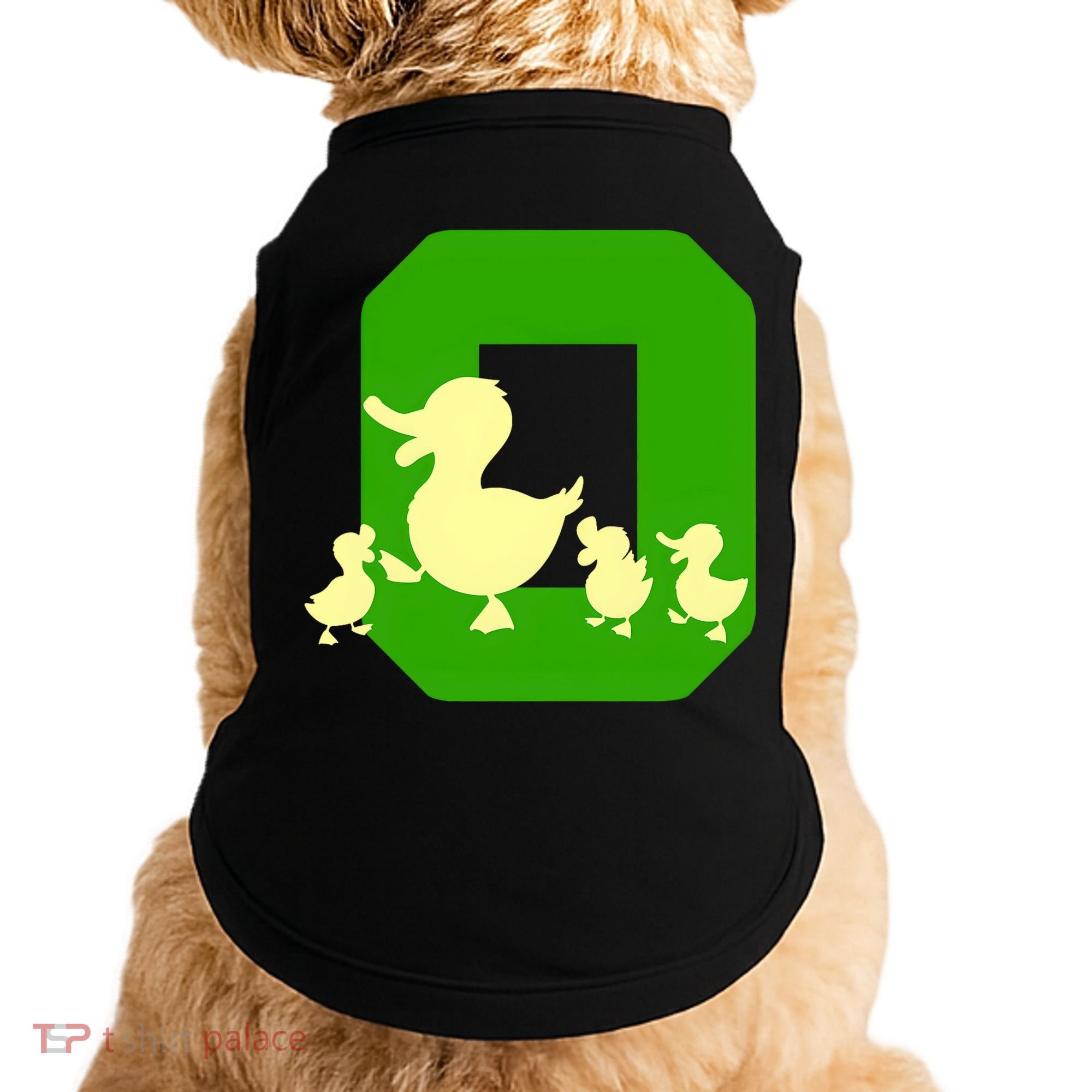 Oregon Duck Letter O Funny Oregon Yellow Duck Doggie Tank
