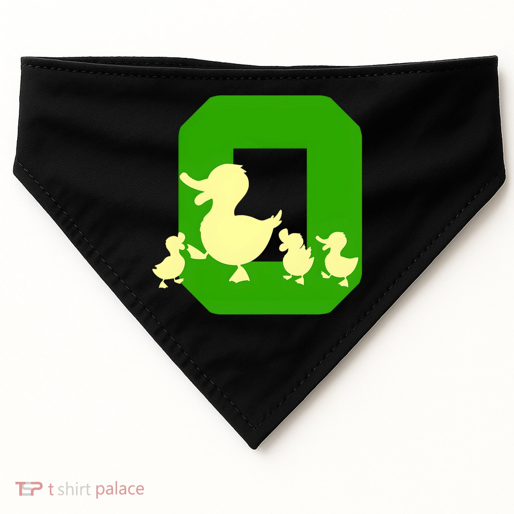 Oregon Duck Letter O Funny Oregon Yellow Duck USA-Made Doggie Bandana